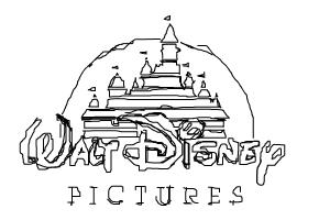 How to draw the Walt Disney Pictures logo