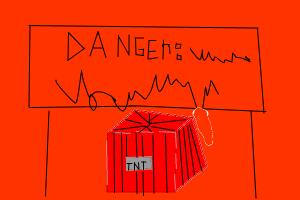 how to draw TNT with sign