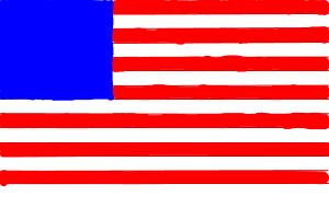 how to draw United State Flag