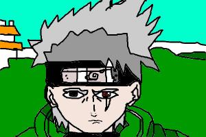 Kakashi face Drawing