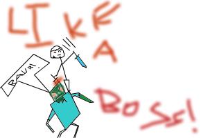 LIKE A BOSS - Minecraft Drawing