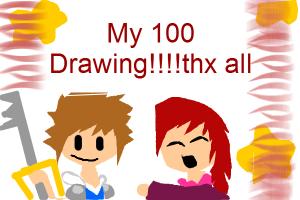 My 100 Drawing!