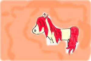 pink mane horse