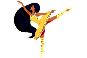 Pocahontas as ballet dancer