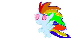 Rainbow dash as a baby