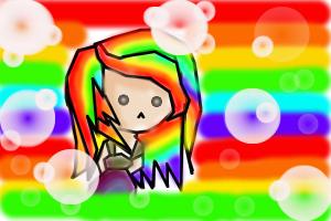 rainbow kawii girk :3