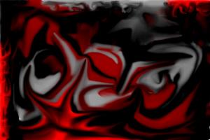 red black and gray swirls