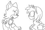 rouge the bat and amy the heghog fightin