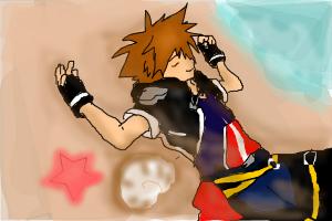 Sora KH on Destiny Island