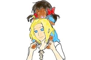 Young Seychelles and France Hetalia