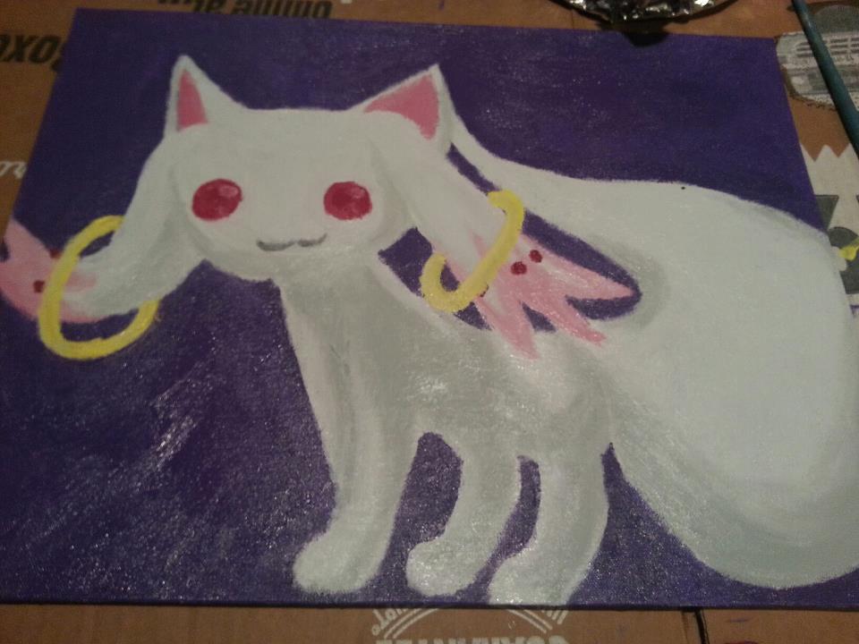 Kyubey acrylic painting