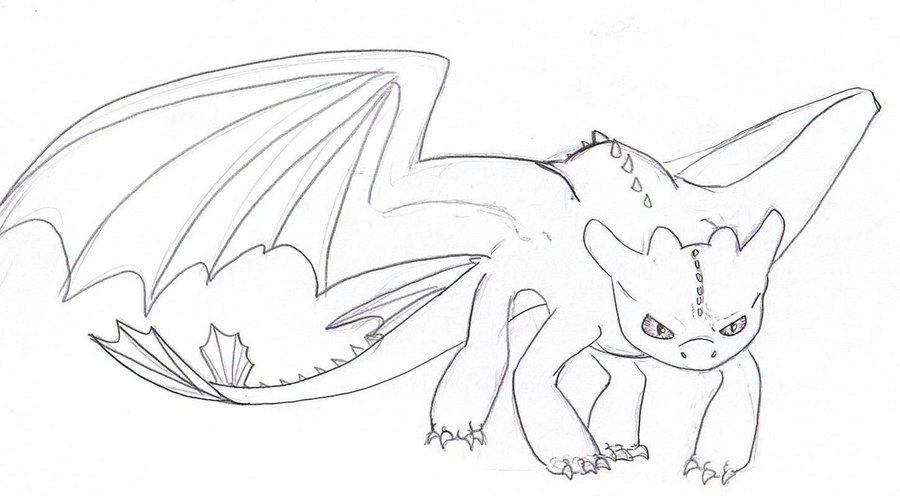 Drawing of flying Toothless (Day 34) : r/httyd