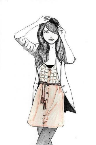 cool-cute-drawn-girl-illustration-Favim.com-314157 - picture by edi ...