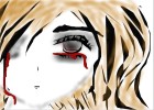 How to Draw Manga Eyes.Tears Of Blood