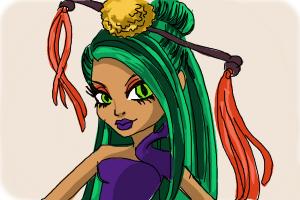 How to Draw Jinafire Long from Monster High