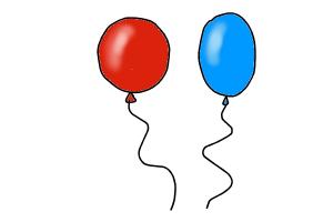 How to Draw Bunch Of Balloons Step by Step - Easy Drawings for Kids