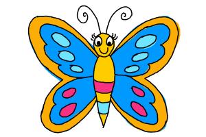 Easy Drawings For Kids Butterfly - ClipArt Best-omiya.com.vn