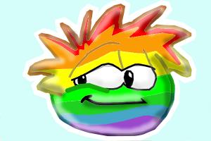 How to Draw Rainbow Puffle