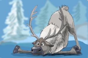 How to Draw Sven from Frozen