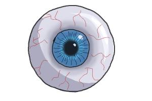 Cite Drawing Eyeball Drawing Colored - Drawing Image