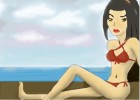 How to Draw Azula In Swimming Suit