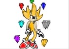 How to Draw Super Sonic With Chaos Emeralds