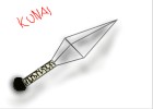 How to Draw a Kunai Knife