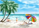 How to Draw a Beach Scene