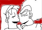 How to Draw Vegeta And Bulma Kissing