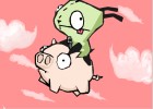 How to Draw Gir And Piggy