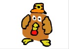 How to Draw a Cute Thanks Giving Tukey