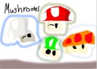 How to Draw Mario Mushrooms