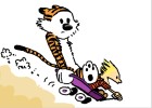 How to Draw Calvin And Hobbes Zooming