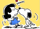 How to Draw Snoopy Kissing Lucy