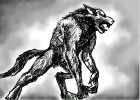 How to Draw a Werewolf In Black And White