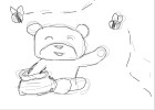 How to Draw Bear With Honey Pot