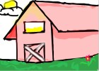 How to Draw a Farm House.