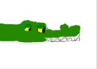 How to Draw an Alligator Sticking Out Of The Scree