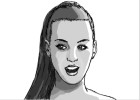 How to Draw Katy Perry (B&W)