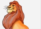 How to Draw Mufasa from Lion King