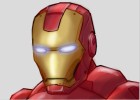 How to Draw Iron Man Head Shot