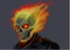 How to Draw a Flaming Skull