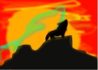 Hownto Draw a Wolf In The Sunset