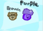 Brown And Purple Puffles