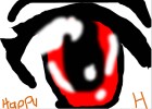 Evil Anime Eye  Happy H = Happy Hollween (Spelled
