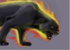 How to Draw a Flaming Black Panther