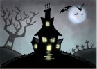 How to Draw a Spooky Cartoon House