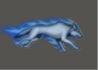How to Draw a Blue Flame Wolf