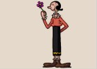 How to Draw Olive Oyl from Popeye