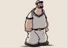 How to Draw Bluto from Popeye